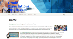 Desktop Screenshot of gradeexpectationstutors.com